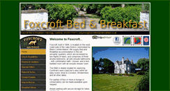 Desktop Screenshot of foxcroftbedandbreakfast.co.uk