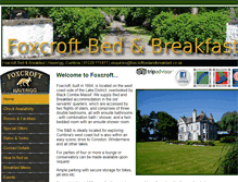 Tablet Screenshot of foxcroftbedandbreakfast.co.uk